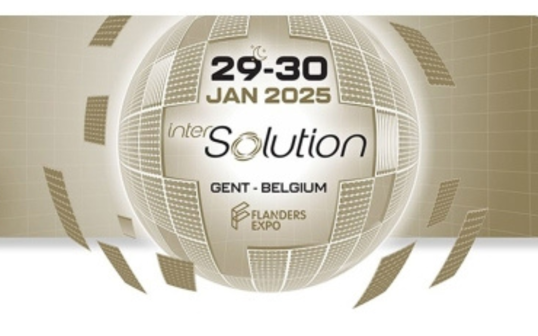 Belga Solar sera présent au salon InterSolution 2025 à Gand ces 29 et 30 janvier