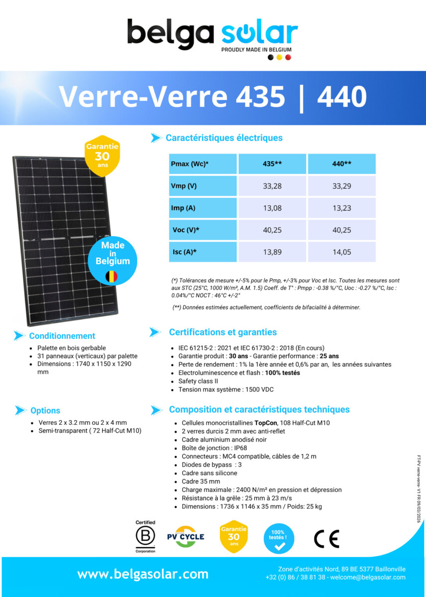 Verre-verre 435-440