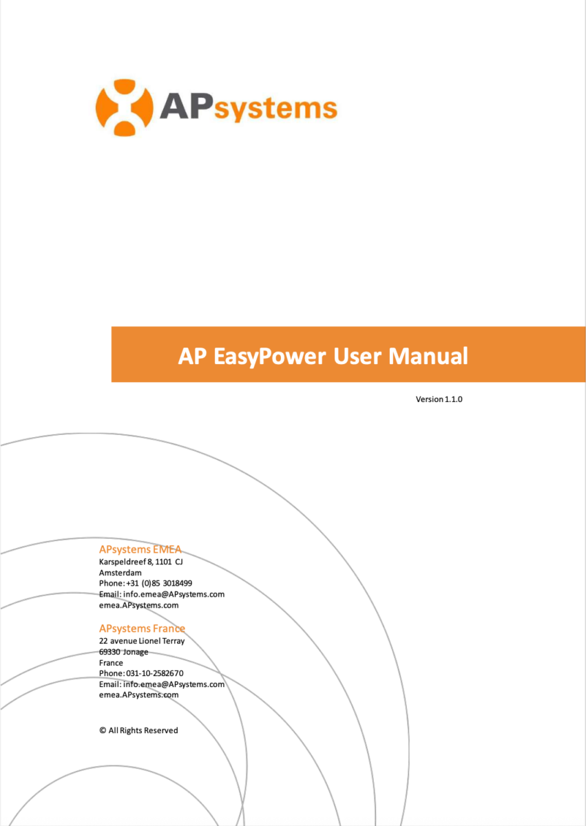 AP-EasyPower Tracking Application Guide